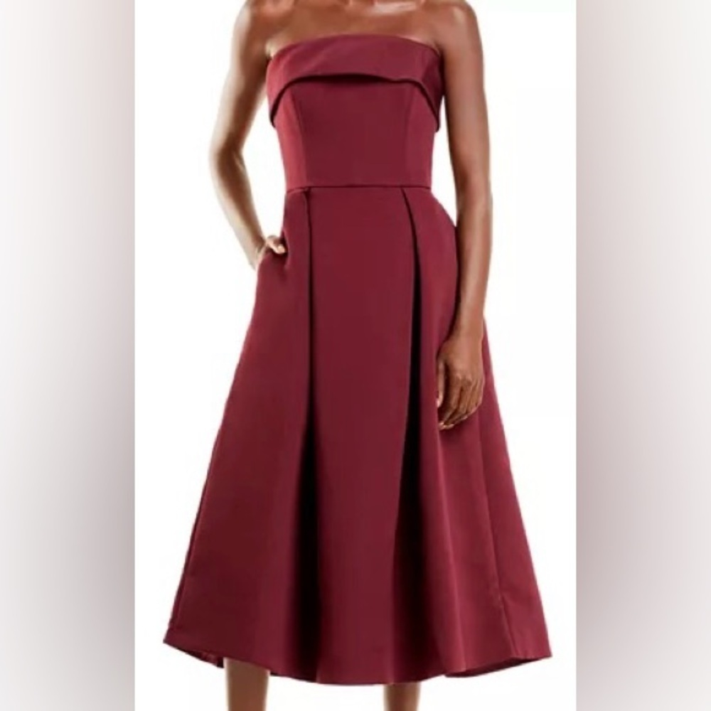 Amsale | Faille Strapless Dress